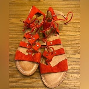 NWOT Red Gladiator Sandals DV by Dolce Vita Sz 8
